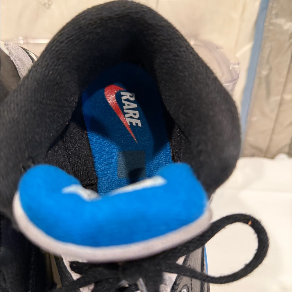 Stylish Kids Black and Blue Sneakers - Picture 5 of 10